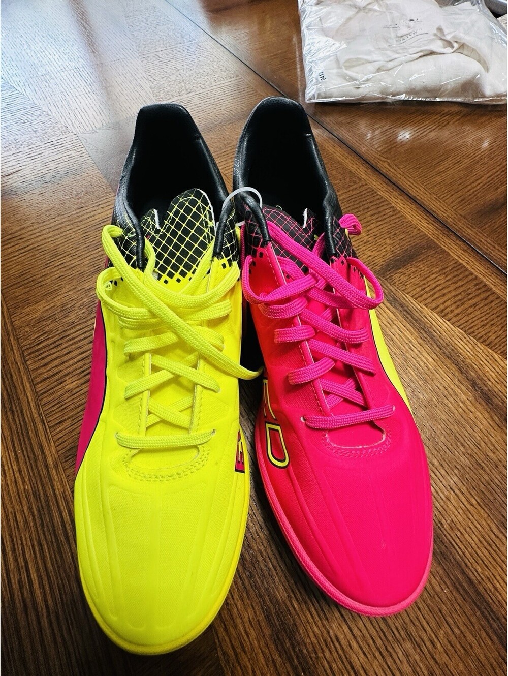 Puma  evoSPEED-Neon Pink And Yellow  Athletic Shoes